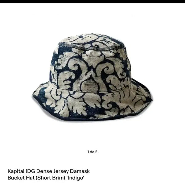 [BUNJANG] Kapital IDG Dense Jersey Damask Bucket Hat / 카피탈 IDG 버킷햇 모자