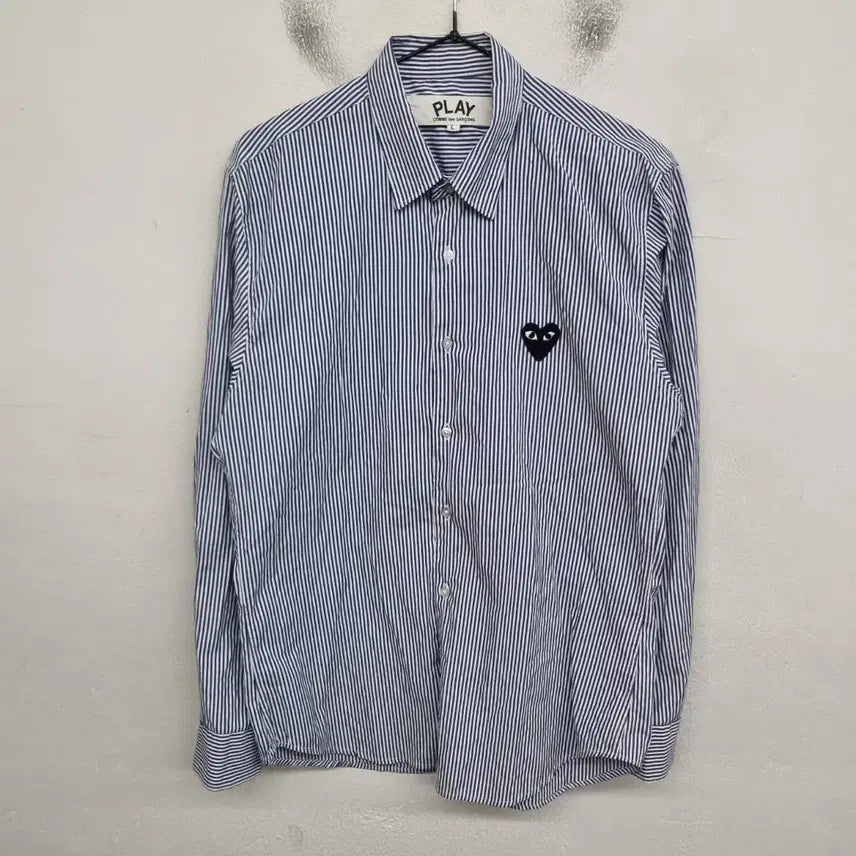 [BUNJANG] Comme des Garçons Striped Shirt / [여성66~77 size] 꼼데가르송 스트라이프 셔츠