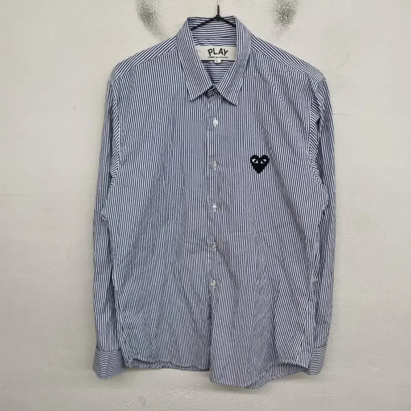 [BUNJANG] Comme des Garçons Striped Shirt / [여성66~77 size] 꼼데가르송 스트라이프 셔츠