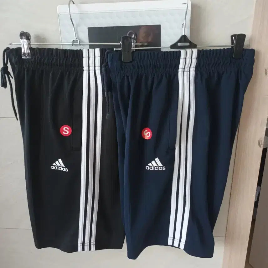 [BUNJANG] Adidas Shorts Set Black Navy Size S New / 아디다스 반바지 블랙/네이비 S 새상품