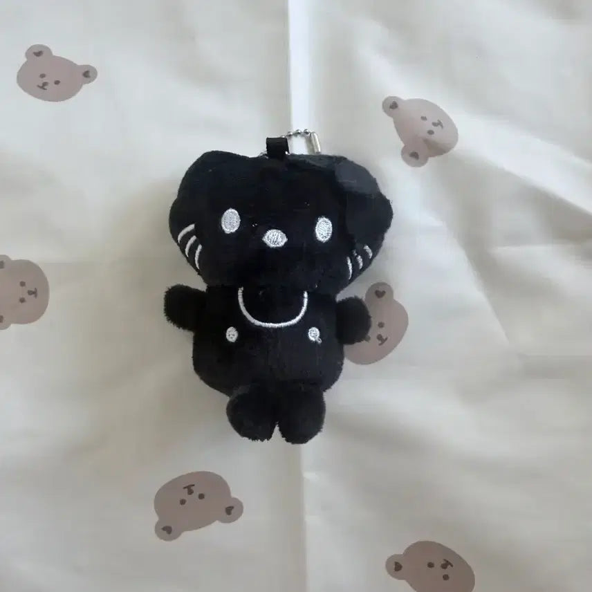 [BUNJANG] Black Kitty Plush Keychain / 검정 키티 인형 키링