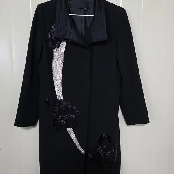 [BUNJANG] Objet Kang Jinyoung Black Coat / 오브제 강진영 블랙코트