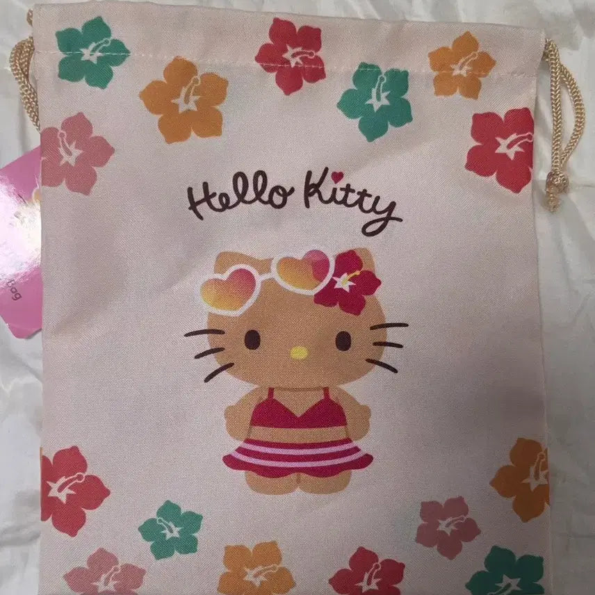 [BUNJANG] Tanning Kitty String Pouch / 태닝키티 스트링 파우치