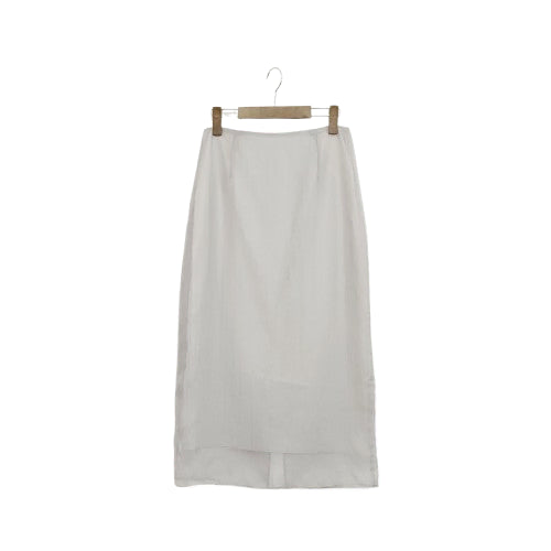 [BUNJANG] Mode Farbe Organza Layered Sheer Long Skirt / 오간자 레이어드 이중 그레이 시스루 롱 스커트
