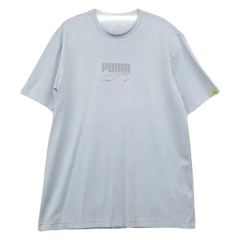 [BUNJANG] Puma Printing Light Blue T-Shirt XL / 푸마 프린팅 라이트 블루 반팔티 XL