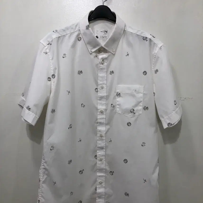 [BUNJANG] Chic Value White Short-Sleeve Shirt / CHIC VALUE 시크 밸류 화이트 반팔 셔츠