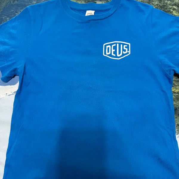 [BUNJANG] Deus Ex Machina Kids Midnight Blue T-Shirt Size 9 / 데우스 반팔 키즈 미드나잇블루 9