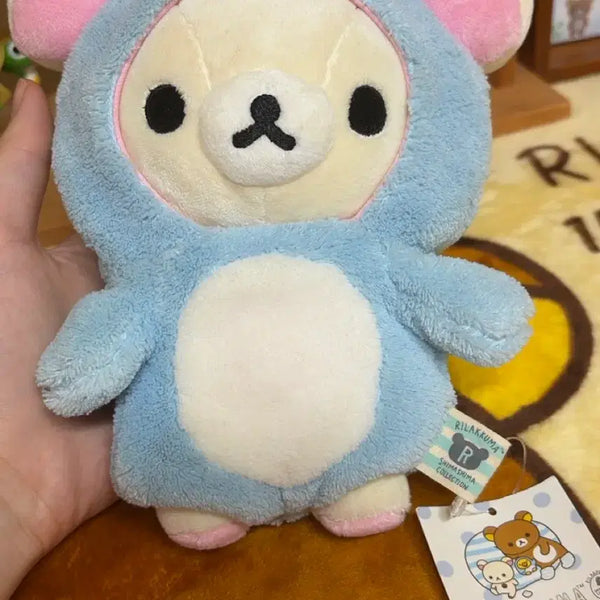 [BUNJANG] 2014 Rilakkuma Penguin Costume Korilakkuma Plush Doll / 2014년 코리락쿠마 펭귄탈 인형 (택o)