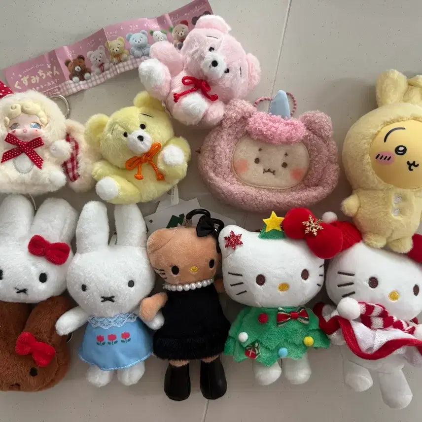 [BUNJANG] Assorted Character Plush Keychains / 인형키링 처분