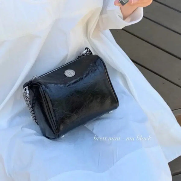 [BUNJANG] MinuteMute Brett Mini Black Leather Shoulder Bag / 새상품 미닛뮤트 브렛 미니