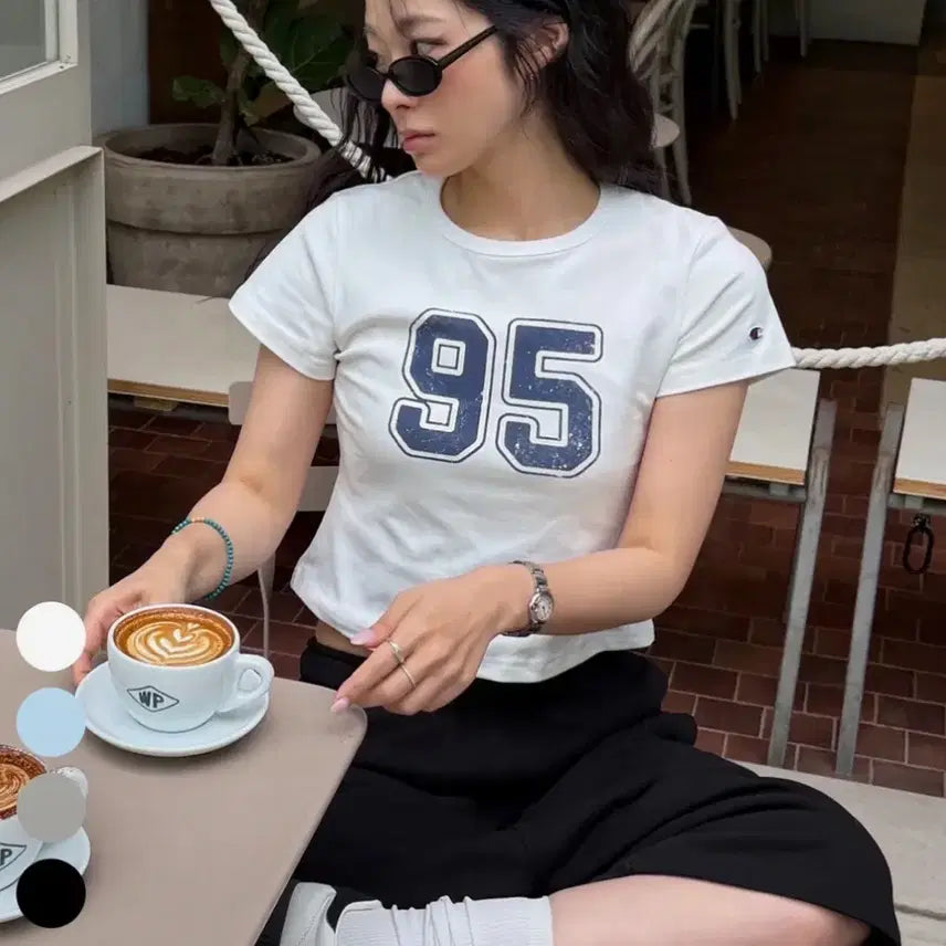 [BUNJANG] Champion Crop T-Shirt / 챔피온 크롭 티셔츠