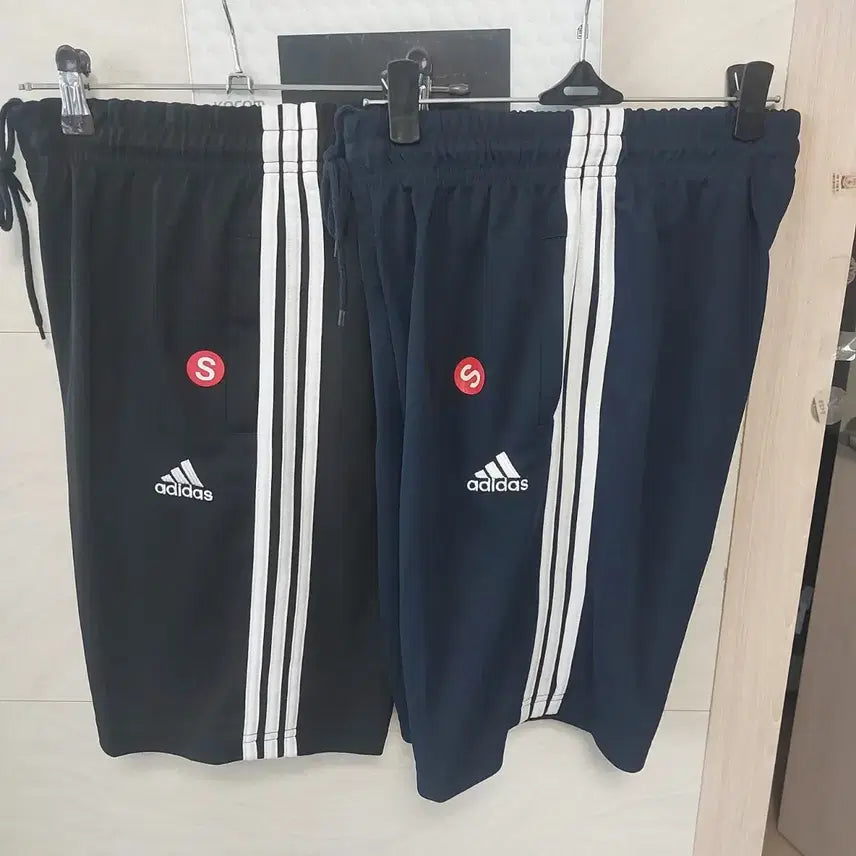 [BUNJANG] Adidas 3-Stripes Shorts (Set of 2), Size S, New / 아디다스 삼선  반바지 2종 S 새상품