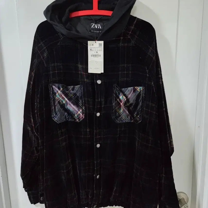 [BUNJANG] Zara Check Hooded Jacket XL / JARA MAN 체크 후드 자켓 XL 우주매물 레어템