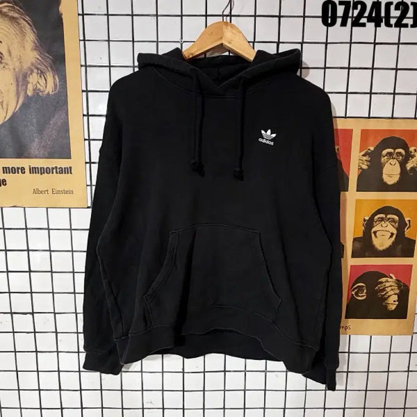 [BUNJANG] Adidas Logo Hoodie Black M / 아디다스 로고 후드티 블랙 M 0724