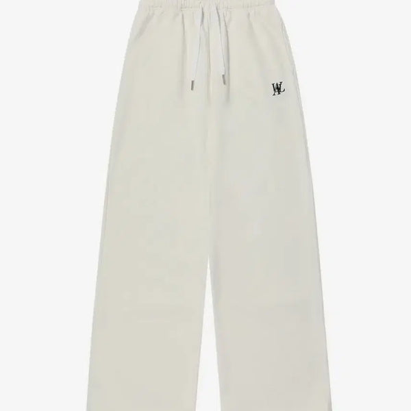 [BUNJANG] Wooalong Signature Relaxed Wide Pants Cream S / [새상품] 우알롱 시그니처 릴랙스 와이드 팬츠 크림 S
