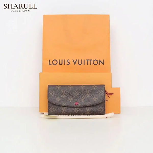 [BUNJANG] Louis Vuitton Emily Wallet Monogram Canvas Fuchsia M60697 / 루이비통 에밀리 월릿 모노그램 캔버스 푸시아 M60697
