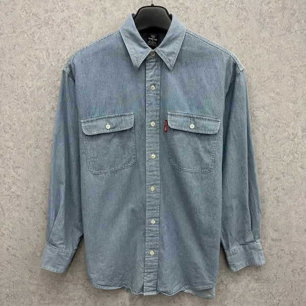 [BUNJANG] Warner Bros. Looney Tunes 90s Women's Loose Fit Oxford Shirt / 90 워너브라더스 루니툰즈 90's 여자 루즈핏 옥스포드 셔츠