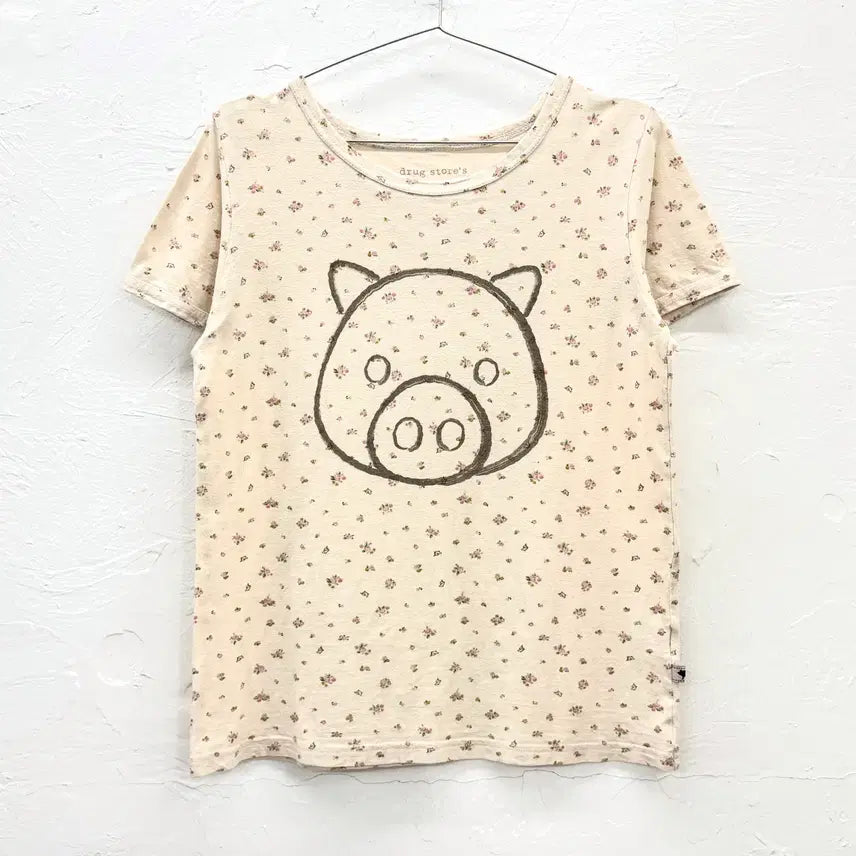 [BUNJANG] DRUG STORE Pig T-Shirt / drug store's 돼지 티셔츠
