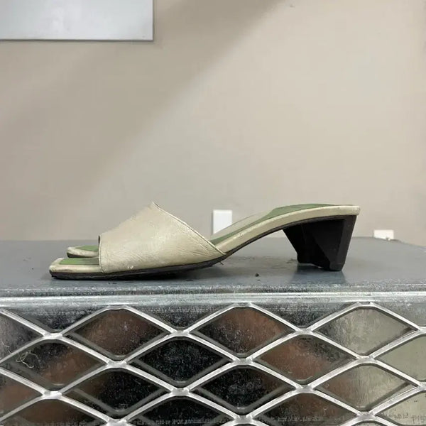 [BUNJANG] Bally Beige Mules EU38 / 발리 베이지 뮬 Eu38 (gr-5790)
