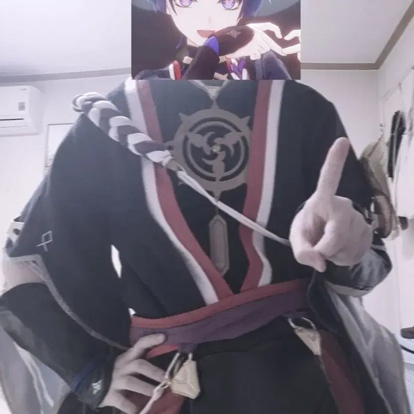 [BUNJANG] Sam-mang Shop Scaramouche Genshin Impact Cosplay Set (M) / [삼망샵] 원신 스카라무슈 코스프레 교판