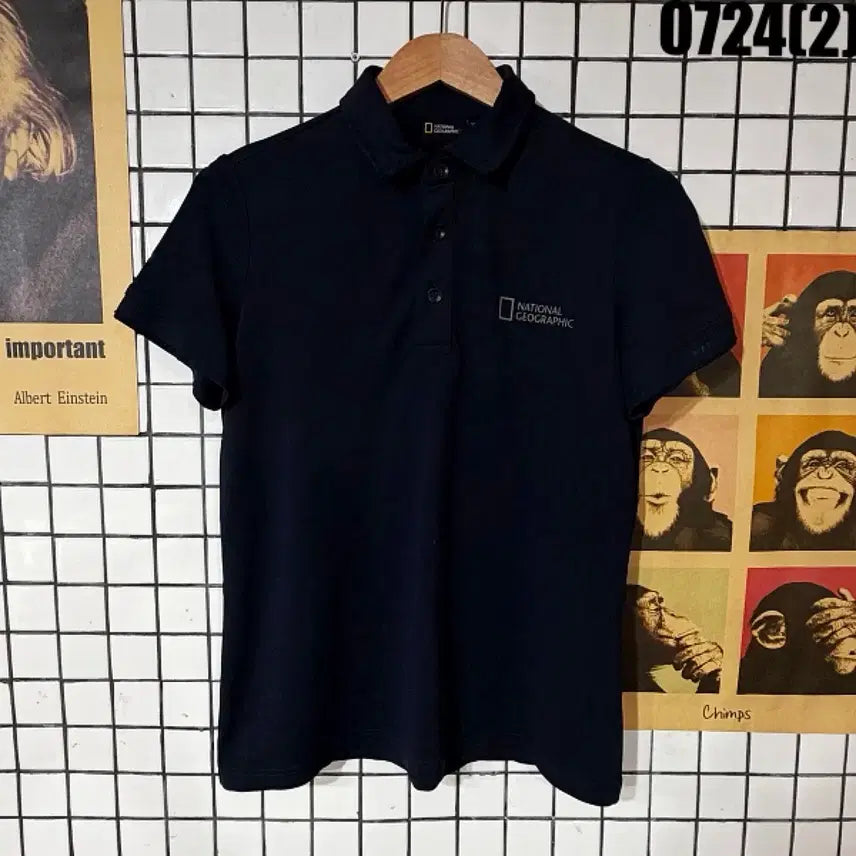 [BUNJANG] National Geographic Navy Short Sleeve Polo Shirt XS / 내셔널지오그래픽 네이비 반팔 카라티 XS 0724