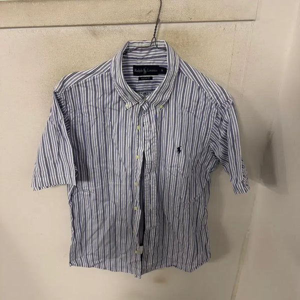 [BUNJANG] Polo Ralph Lauren Striped Short Sleeve Shirt / 폴로 랄프로렌 스트라이프 반팔 셔츠