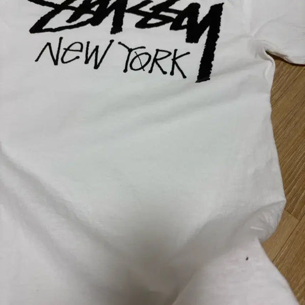 [BUNJANG] Stussy New York Short Sleeve T-Shirt White Size S / 스투시 반팔티 뉴욕 화이트 s