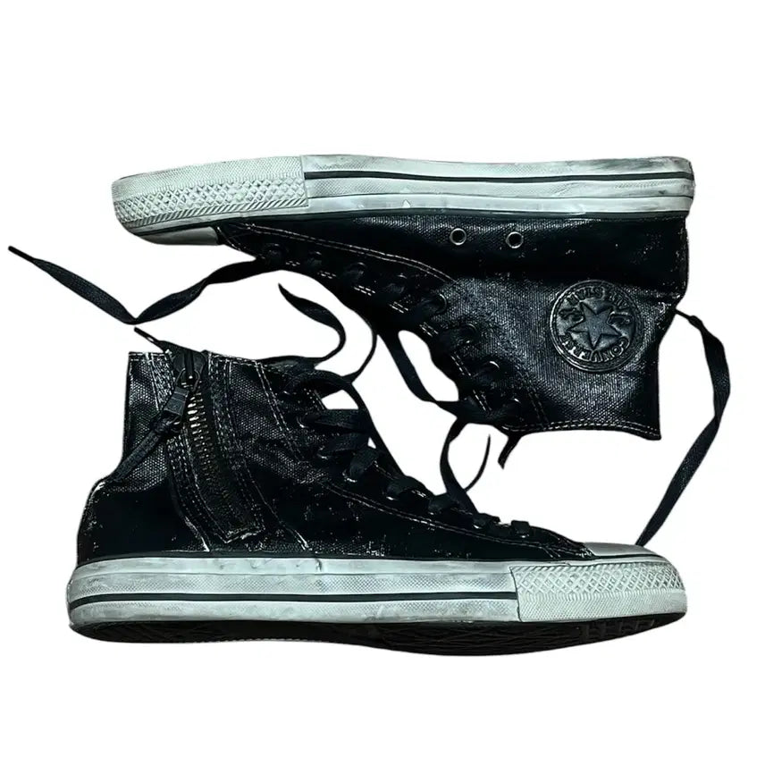 [BUNJANG] John Varvatos Coated Canvas Dirty Wash High-Top Sneakers / 존바바토스 컨버스 코팅 더티 워싱 하이탑