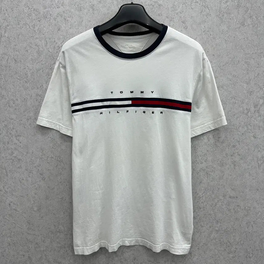 [BUNJANG] Tommy Hilfiger Men's Short Sleeve T-Shirt Size 100/L / 100 타미힐피거 남자 반팔 티셔츠