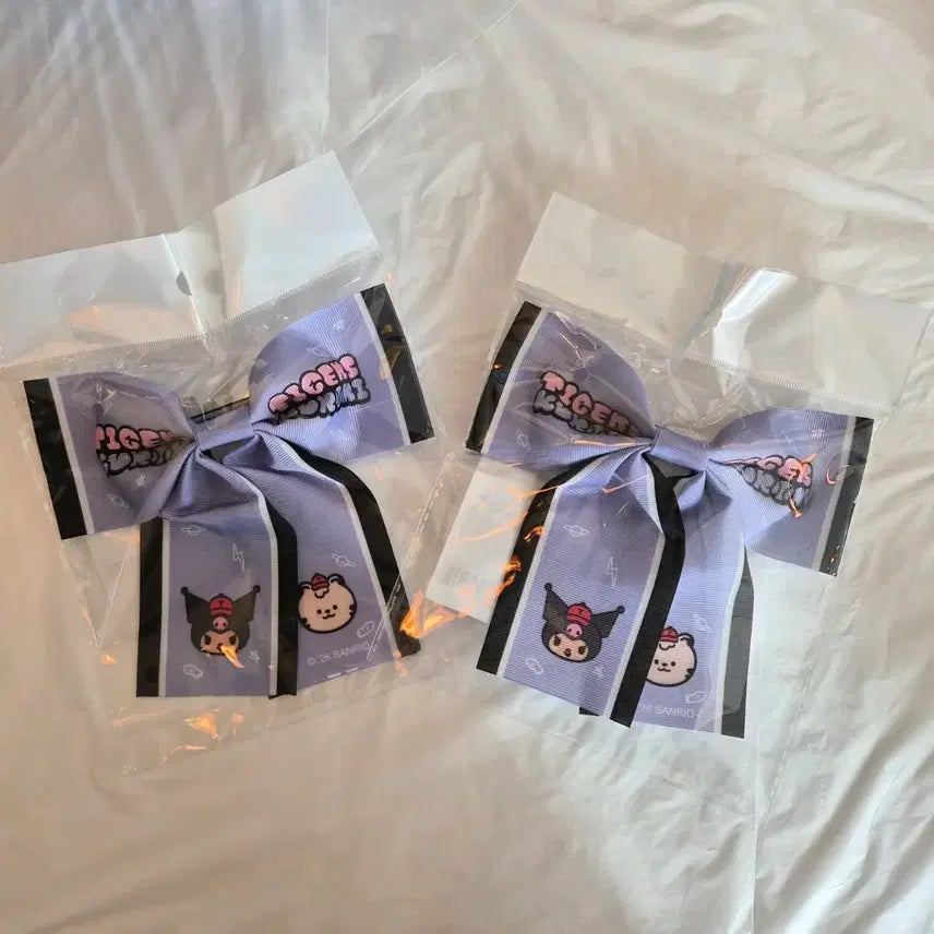 [BUNJANG] Kia Tigers x Kuromi Collaboration Hair Pins (Set of 2) / 기아타이거즈 쿠로미 머리핀