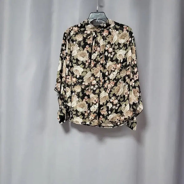 [BUNJANG] Side Slit Shirring Chiffon Blouse / 소매트임 셔링 쉬폰 블라우스
