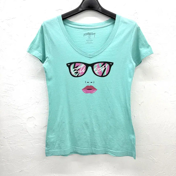 [BUNJANG] Stussy Graphic V-Neck T-Shirt / stussy 그래픽 브이넥 티셔츠