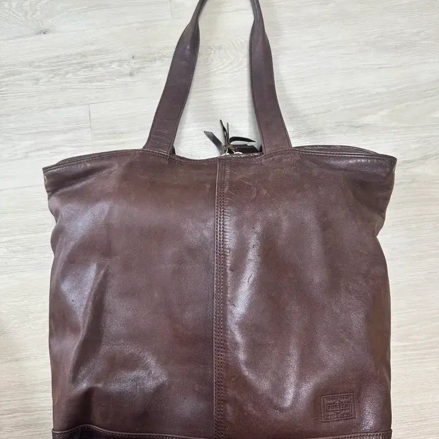 [BUNJANG] PORTER Yoshida Frank Horse Leather Tote Bag Brown / PORTER 요시다 프랭크 호스레더 말가죽 토트백 브라운