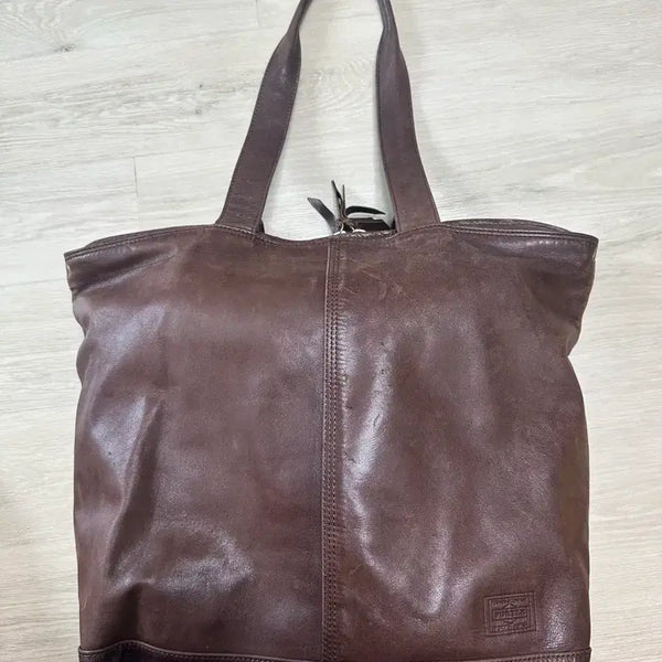 [BUNJANG] PORTER Yoshida Frank Horse Leather Tote Bag Brown / PORTER 요시다 프랭크 호스레더 말가죽 토트백 브라운
