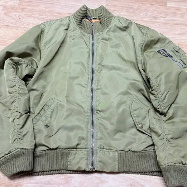 [BUNJANG] Polo Jeans Company Men's Fleece Lined Flight Jacket / 폴로진스 컴퍼니 남성 기모플라이트 자켓