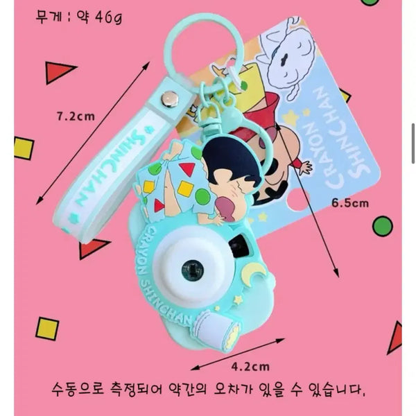 [BUNJANG] Crayon Shin-chan Camera Keyring Mint / 크레용신짱 카메라 키링 민트(택 달려있어요)