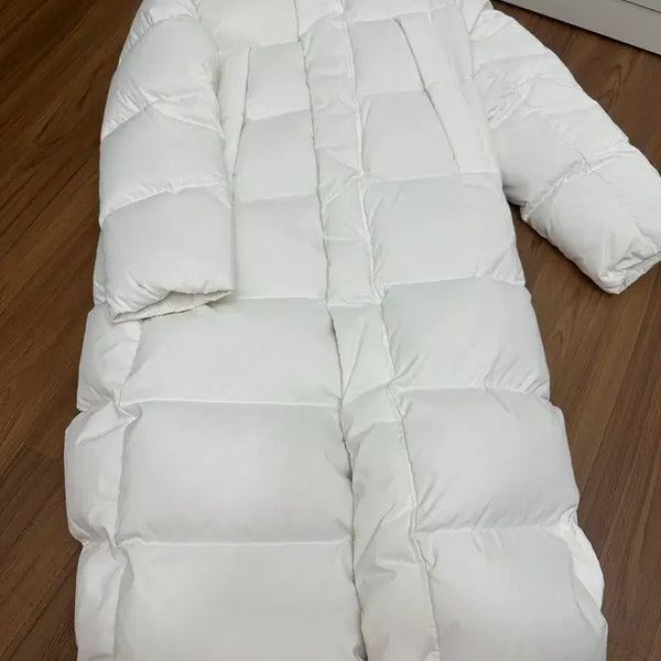 [BUNJANG] Descente Long Padding Winter Coat White M / 데상트 롱패딩