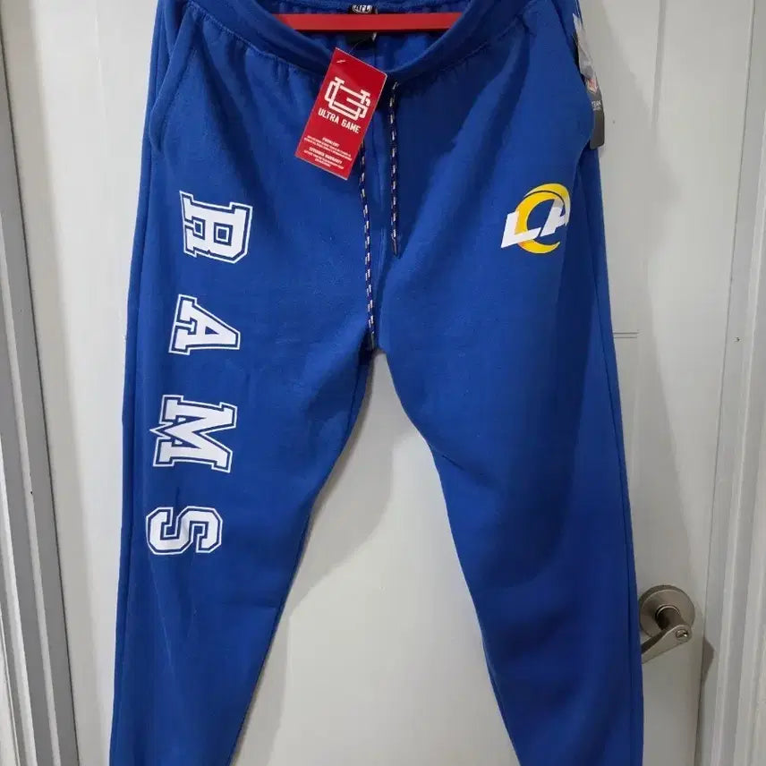 [BUNJANG] Ultra Game NFL Los Angeles Rams Jogger Sweatpants - Adult Size L / Ultra Game 성인용 NFL 공식 액티브 슈퍼 소프트 플리스 게임 데이 조거 스웨트팬츠 L사이즈