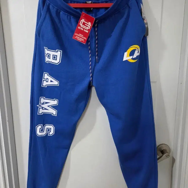 [BUNJANG] Ultra Game NFL Los Angeles Rams Jogger Sweatpants - Adult Size L / Ultra Game 성인용 NFL 공식 액티브 슈퍼 소프트 플리스 게임 데이 조거 스웨트팬츠 L사이즈