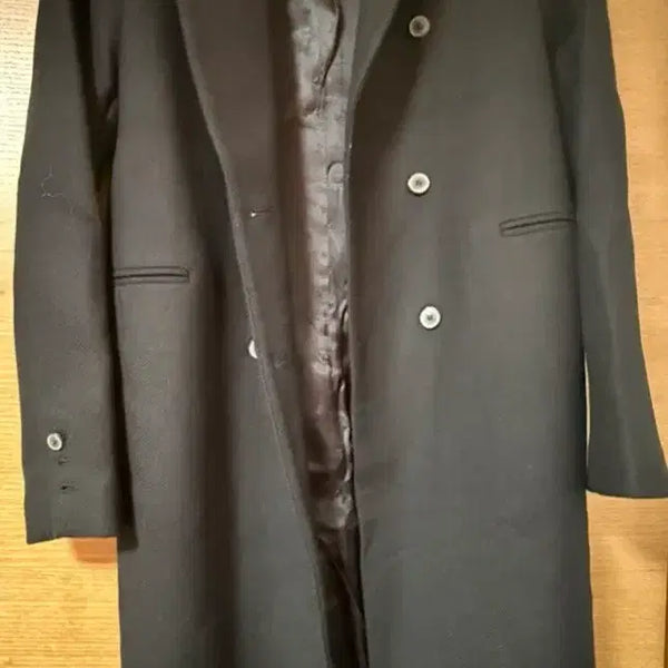 [BUNJANG] Zara Woman Black Double-Button Coat / 자라 WOMAN 블랙 더블 버튼 코트