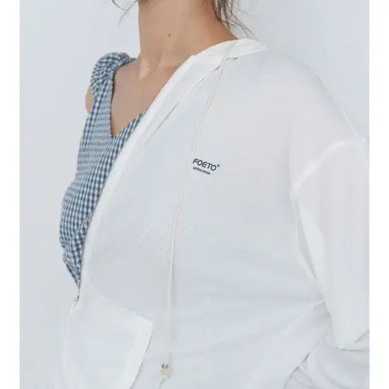 [BUNJANG] POETO Hooded Zip-Up White / 포에토 POETO 후드 집업 화이트