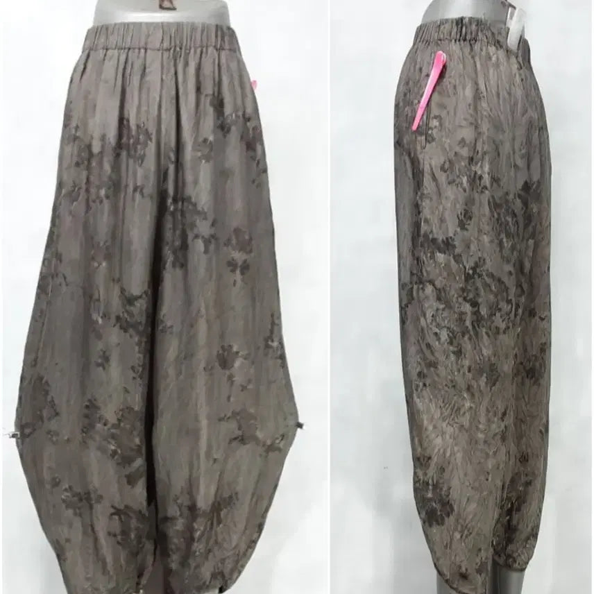 [BUNJANG] DaeKyung Natural Dyeing Indigo Dyed Rayon Wide Leg Pants / 공방/천연염색/쪽염/ 인견 항아리바지 / 28~38인치까지/기장82