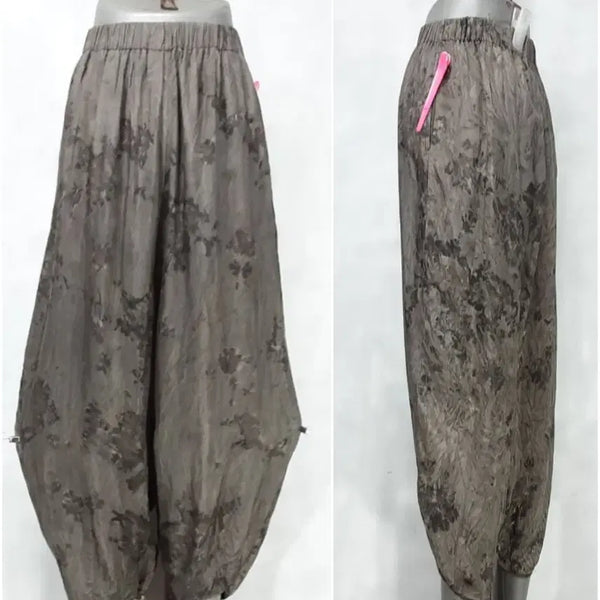 [BUNJANG] DaeKyung Natural Dyeing Indigo Dyed Rayon Wide Leg Pants / 공방/천연염색/쪽염/ 인견 항아리바지 / 28~38인치까지/기장82