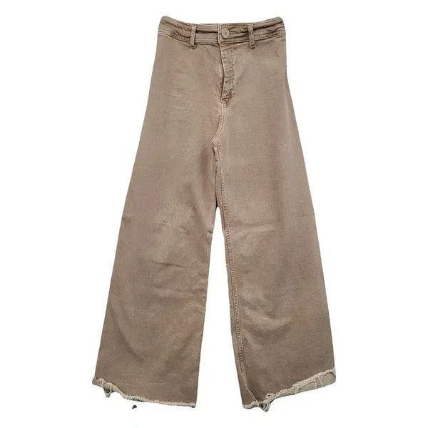 [BUNJANG] Zara Beige Wide Leg Jeans / 자라 베이지 오버 와이드 청바지 28