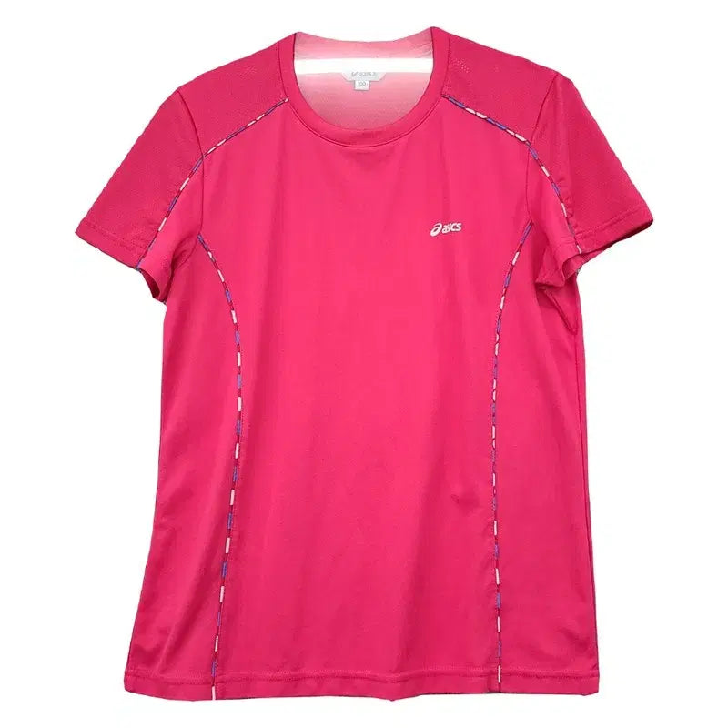 [BUNJANG] Asics Pink Functional Half-Sleeve T-Shirt Size 100 / 아식스 핑크 기능성 반팔티 100