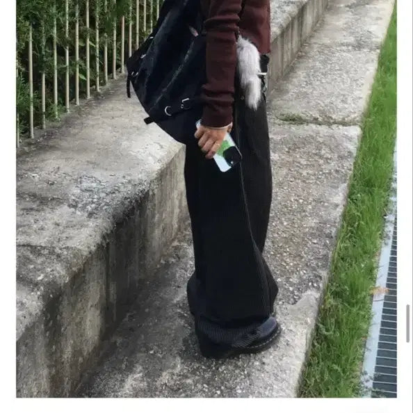 [BUNJANG] Stripe Wide Pants / 에이블리 스트라이프 와이드 팬츠
