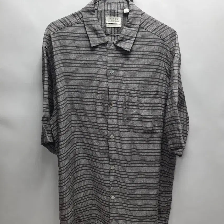 [BUNJANG] Heathen Oversized Short-Sleeve Shirt Grey L / Heathen 반팔 셔츠 루즈핏 그레이 L