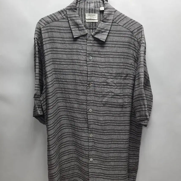 [BUNJANG] Heathen Oversized Short-Sleeve Shirt Grey L / Heathen 반팔 셔츠 루즈핏 그레이 L