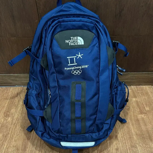 [BUNJANG] The North Face Pyeongchang Winter Olympics Backpack Navy / 노스페이스 평창 동계올림픽 백팩 네이비