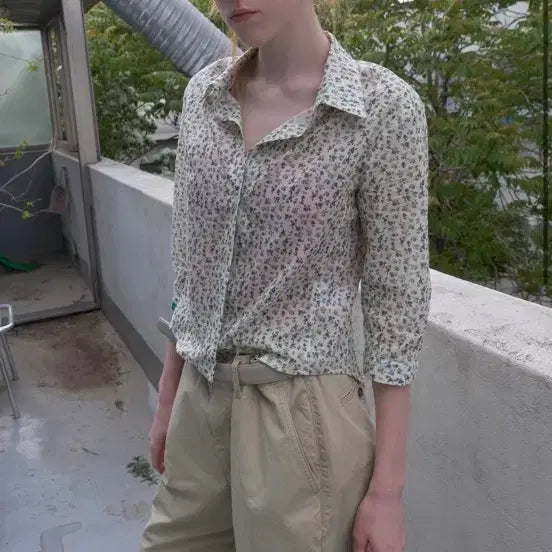 [BUNJANG] No Content Petal Shirt Ivory / nocontent 노컨텐츠 셔츠